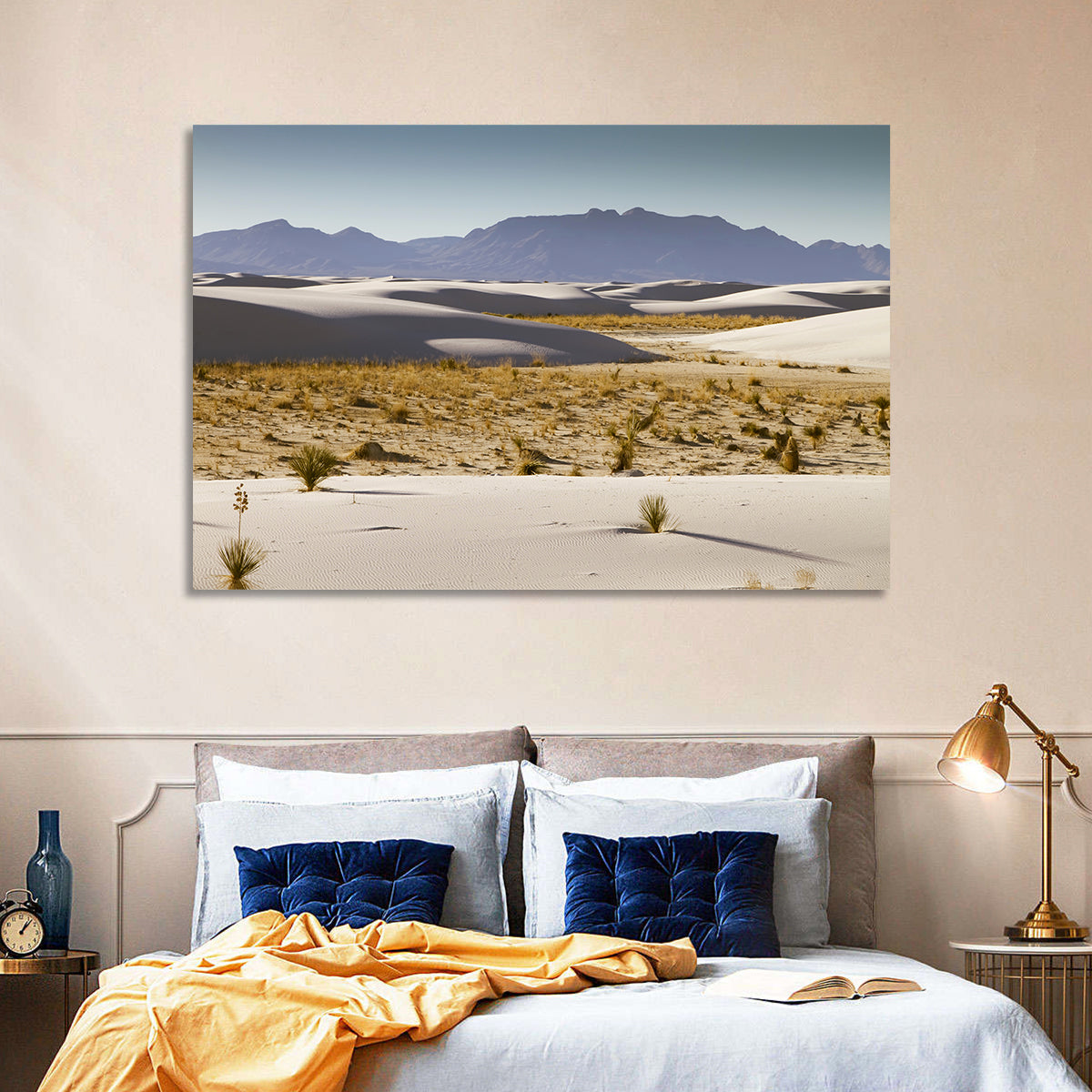 White Sands Dunes, New Mexico Wall Art in a room, landscape