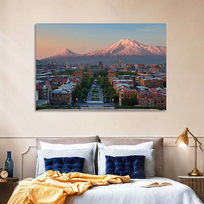 Sunset Over Mount Ararat from Yerevan Wall Art