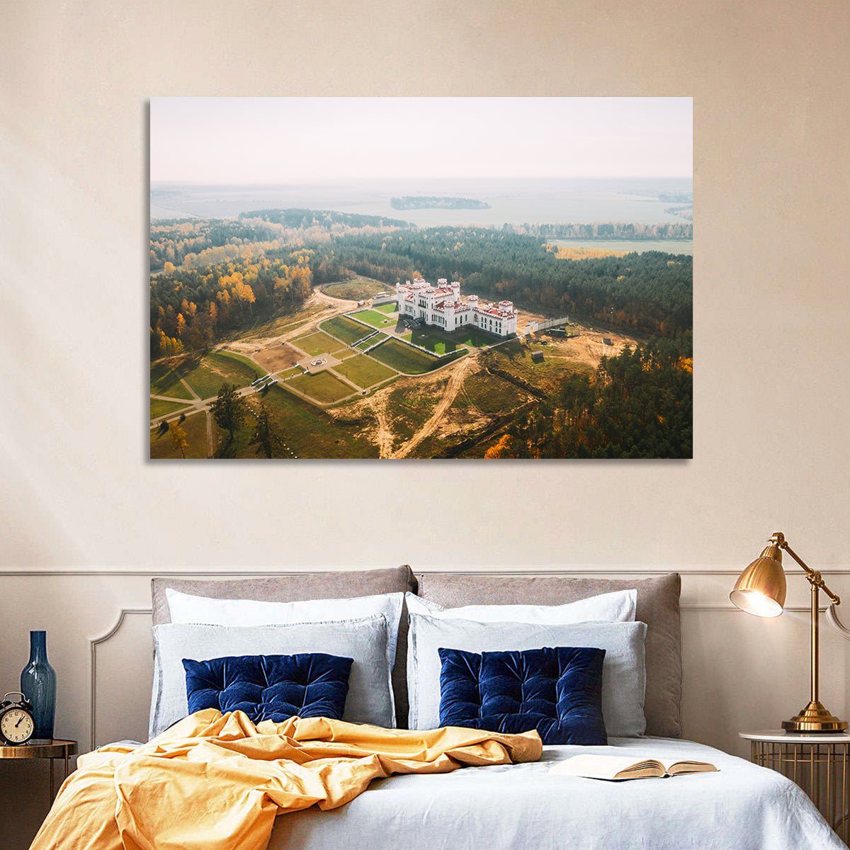 Kosava Castle Aerial View Wall Art