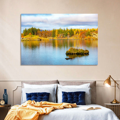 Autumn at Lake Myvatn Wall Art