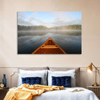 Cedar Canoe on Lake Ontario Wall Art