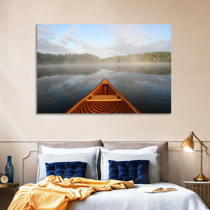 Cedar Canoe on Lake Ontario Wall Art