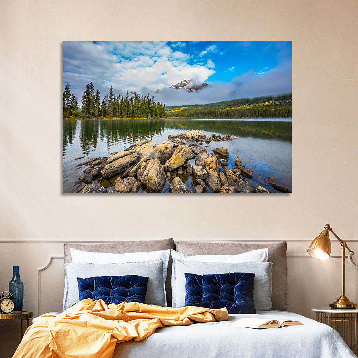 Lake Pyramid Wall Art