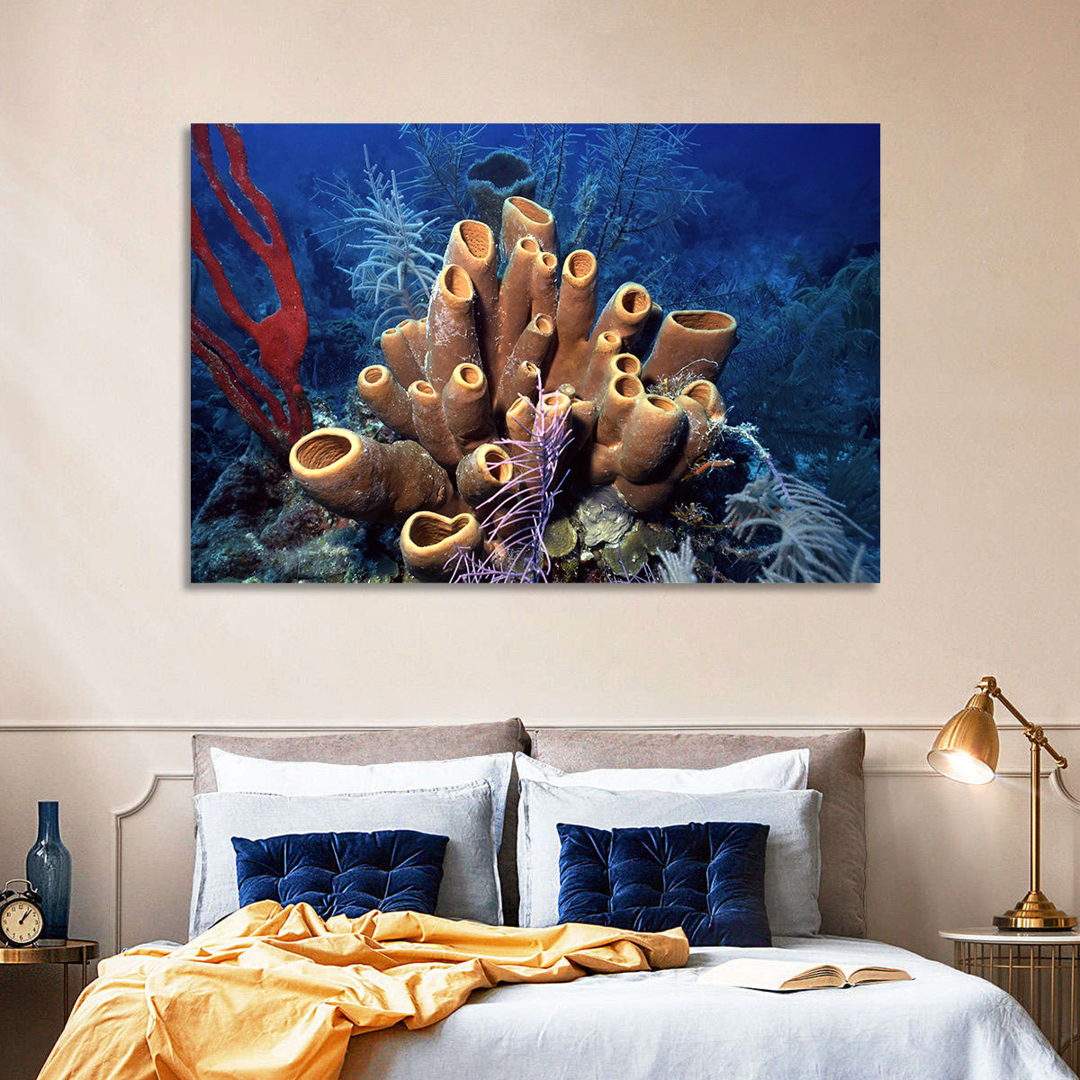 Belize Reef Sponge Scene Wall Art
