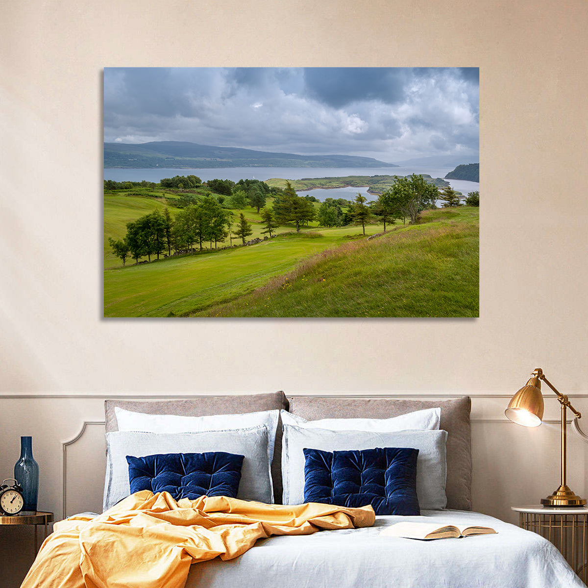 Tobermory Bay Coastal Hill Wall Art