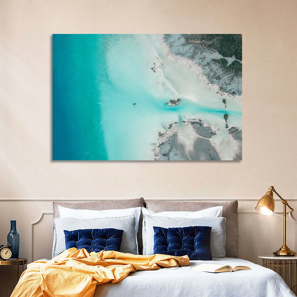 Bacalar Lagoon Aerial Wall Art