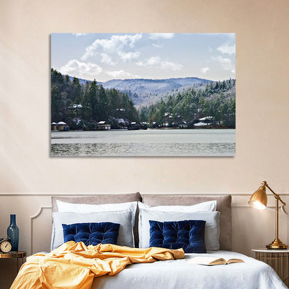 Lake Rabun Winter Scene Wall Art