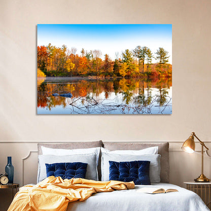 Lake Nockamixon Autumn Reflection Wall Art
