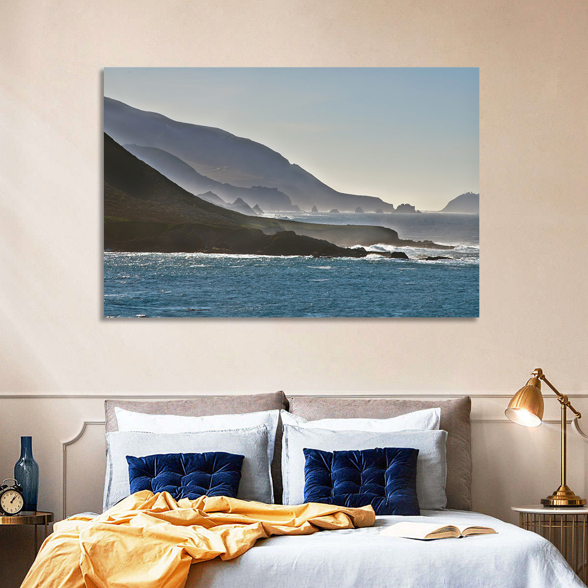 Misty Big Sur Coastline Wall Art