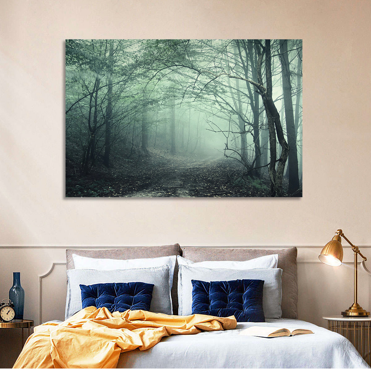 Misty Forest Path Wall Art