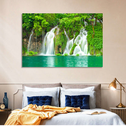 Plitvice Lakes Cascades Wall Art