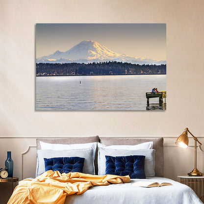 Mount Rainier Over Lake Washington Wall Art