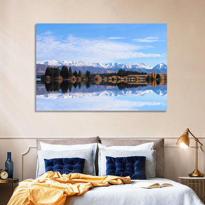 Ruataniwha Lake Reflection Wall Art