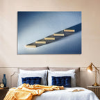 Five Wooden Steps Abstraction Wall Art