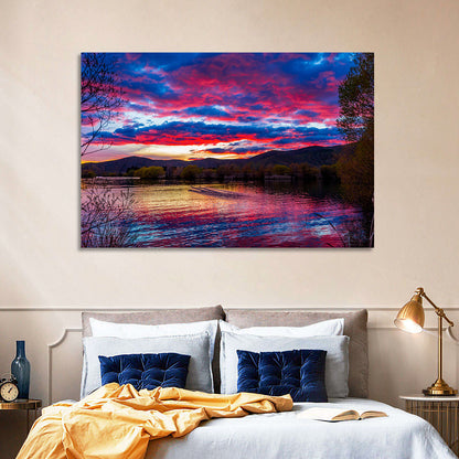 Lake Wairepo Arm Sunrise Reflection Wall Art