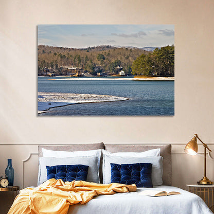 Lake Burton Winter Shoreline Wall Art