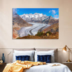 Aletsch Glacier Valley Wall Art