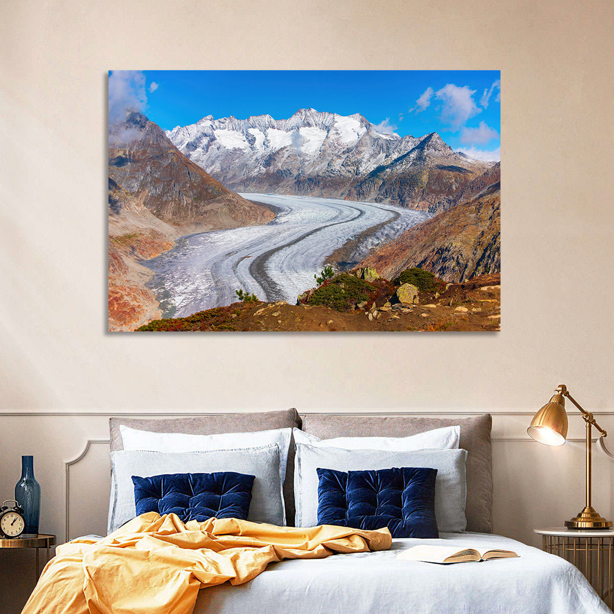 Aletsch Glacier Valley Wall Art