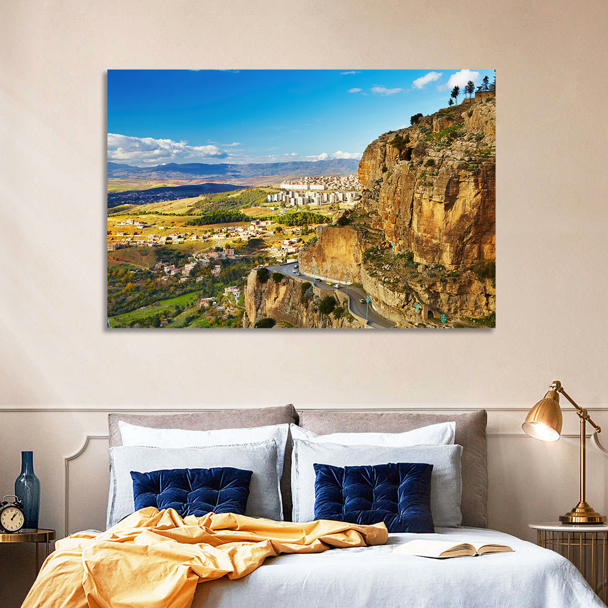 Constantine Cliffside at Golden Hour Wall Art