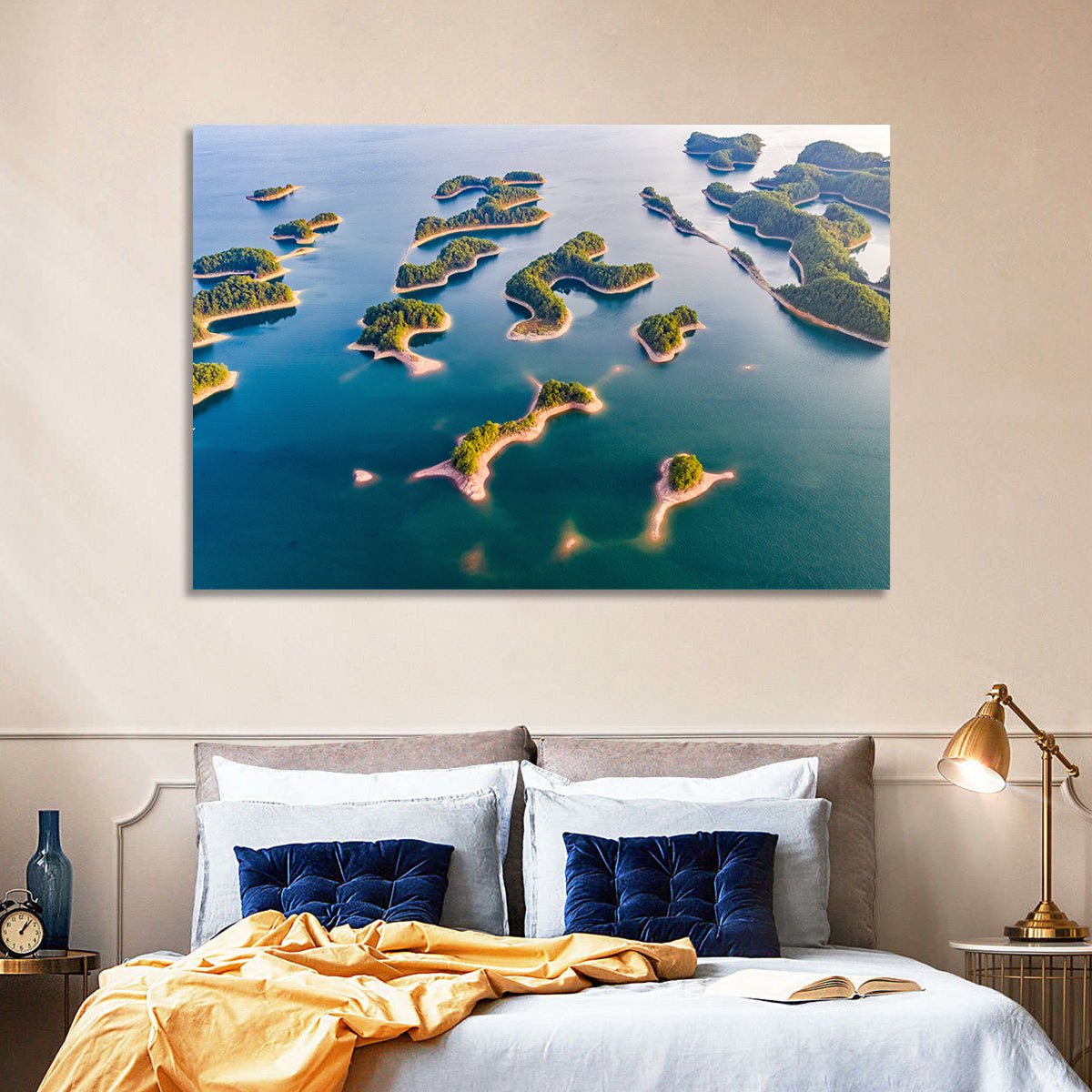 Qiandao Lake Aerial View Wall Art