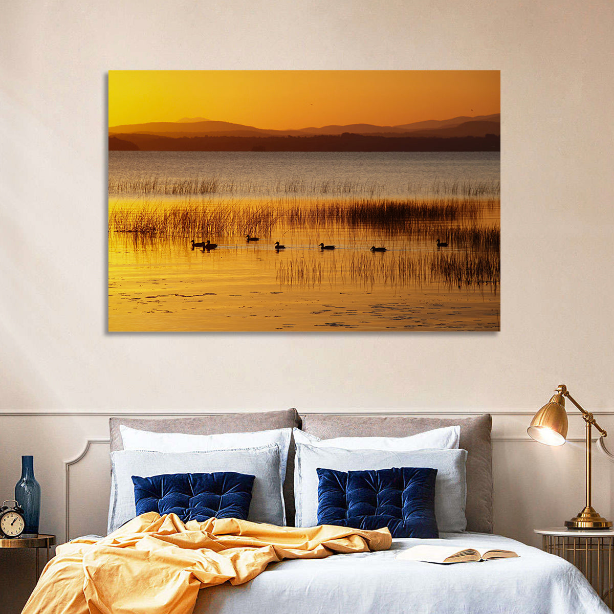 Lake Champlain Golden Sunrise Wall Art