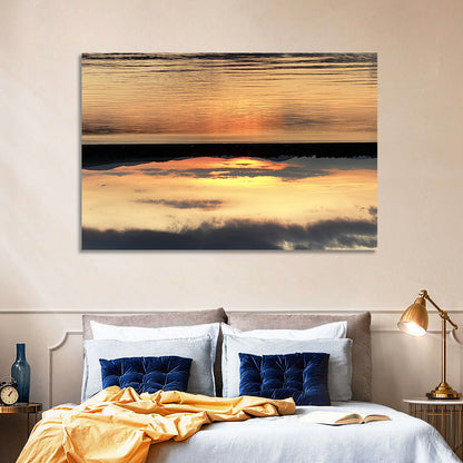 Lake Pleasant Golden Sunset Wall Art
