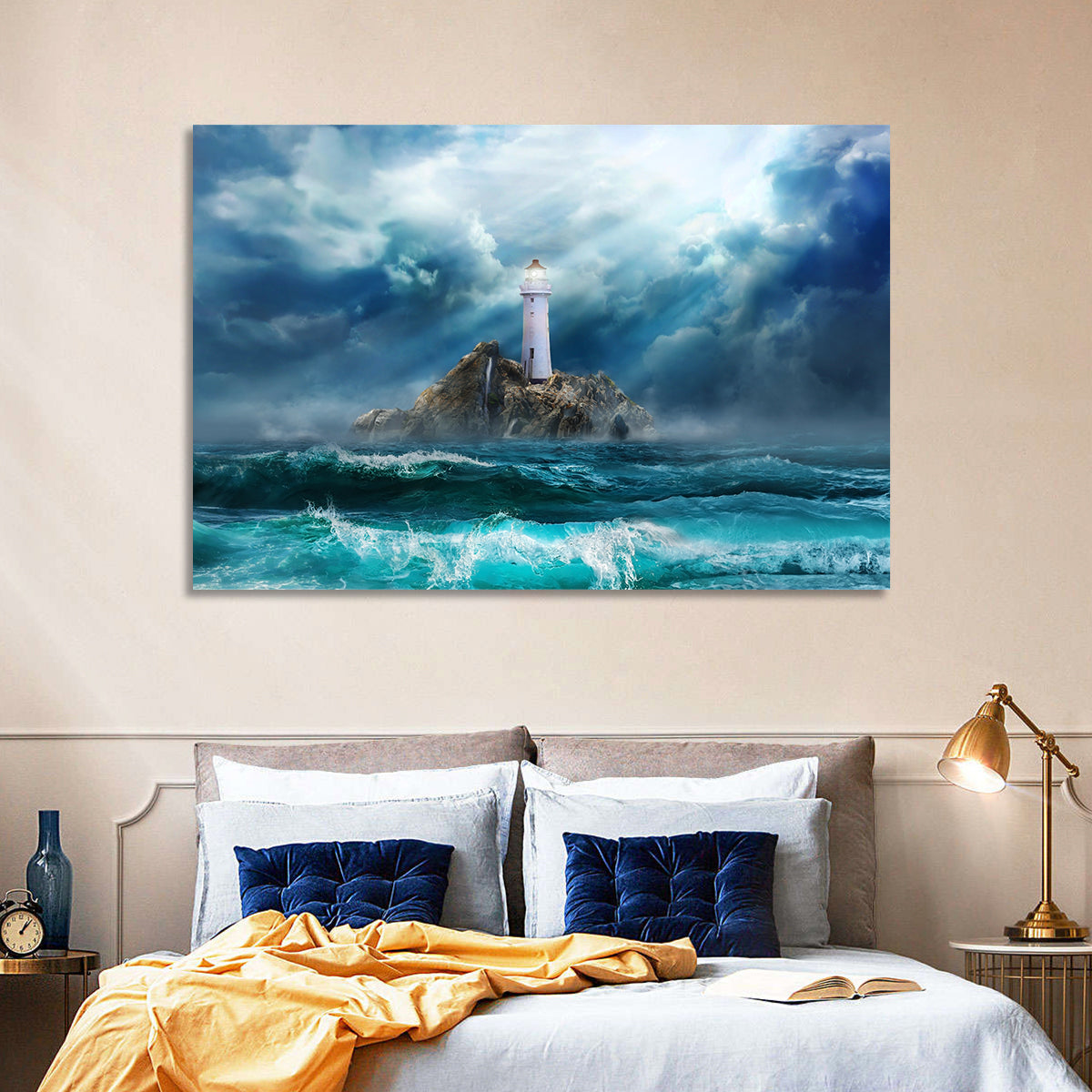 Rocky Island Lighthouse Wall Art