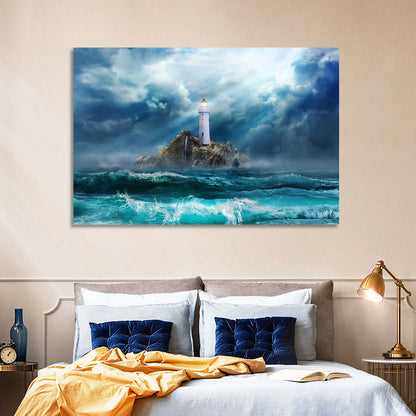 Rocky Island Lighthouse Wall Art