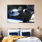Crew Dragon Docking with Iss Wall Art