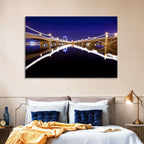 Mill Avenue Bridge Night Reflections Wall Art