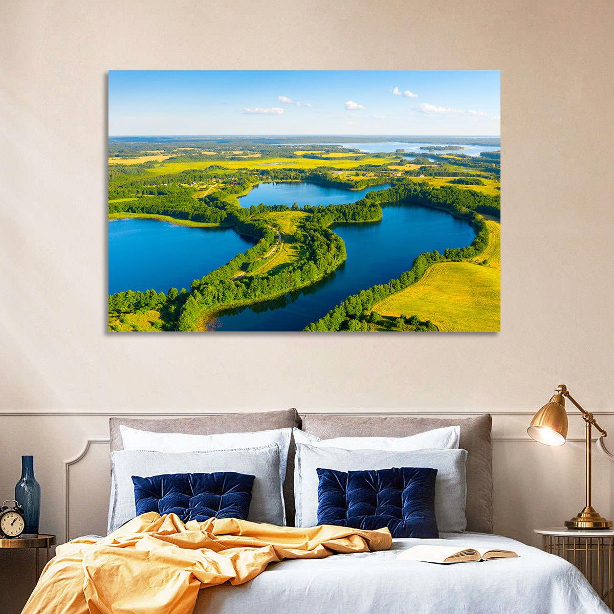 Narachanski Lake Meadows Aerial View Wall Art