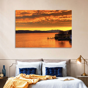 Lake Zurich Sunset Wall Art