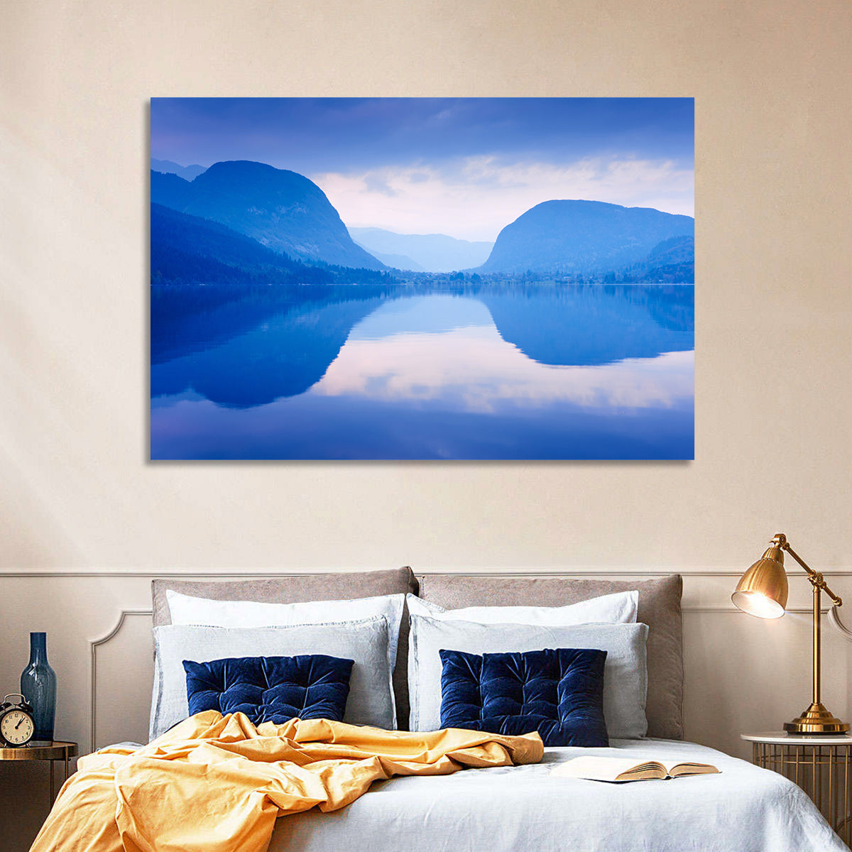 Lake Bohinj Morning Reflection Wall Art