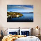 Portree Harbour Colorful Houses Wall Art