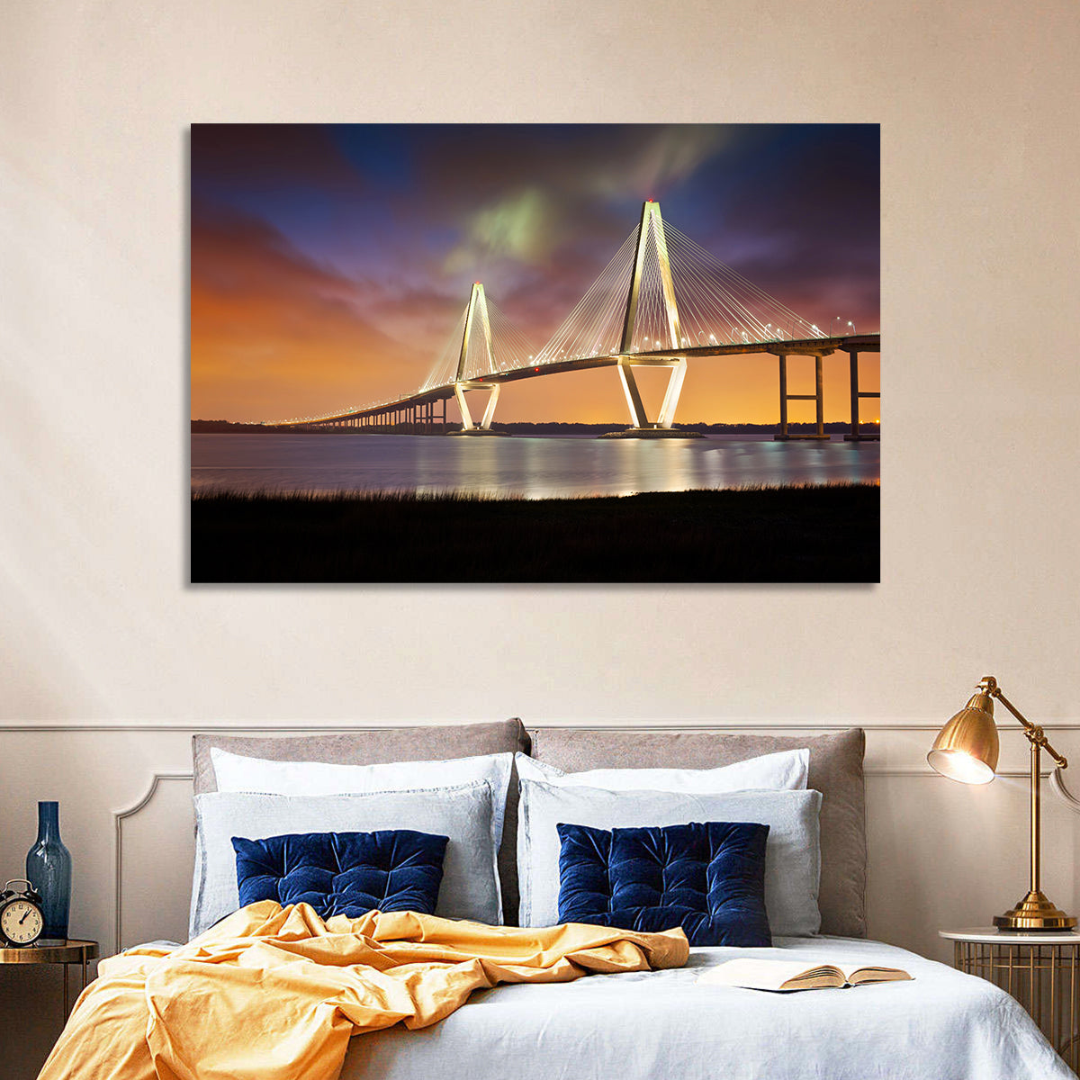 Arthur Ravenel Jr. Bridge at Dusk Wall Art