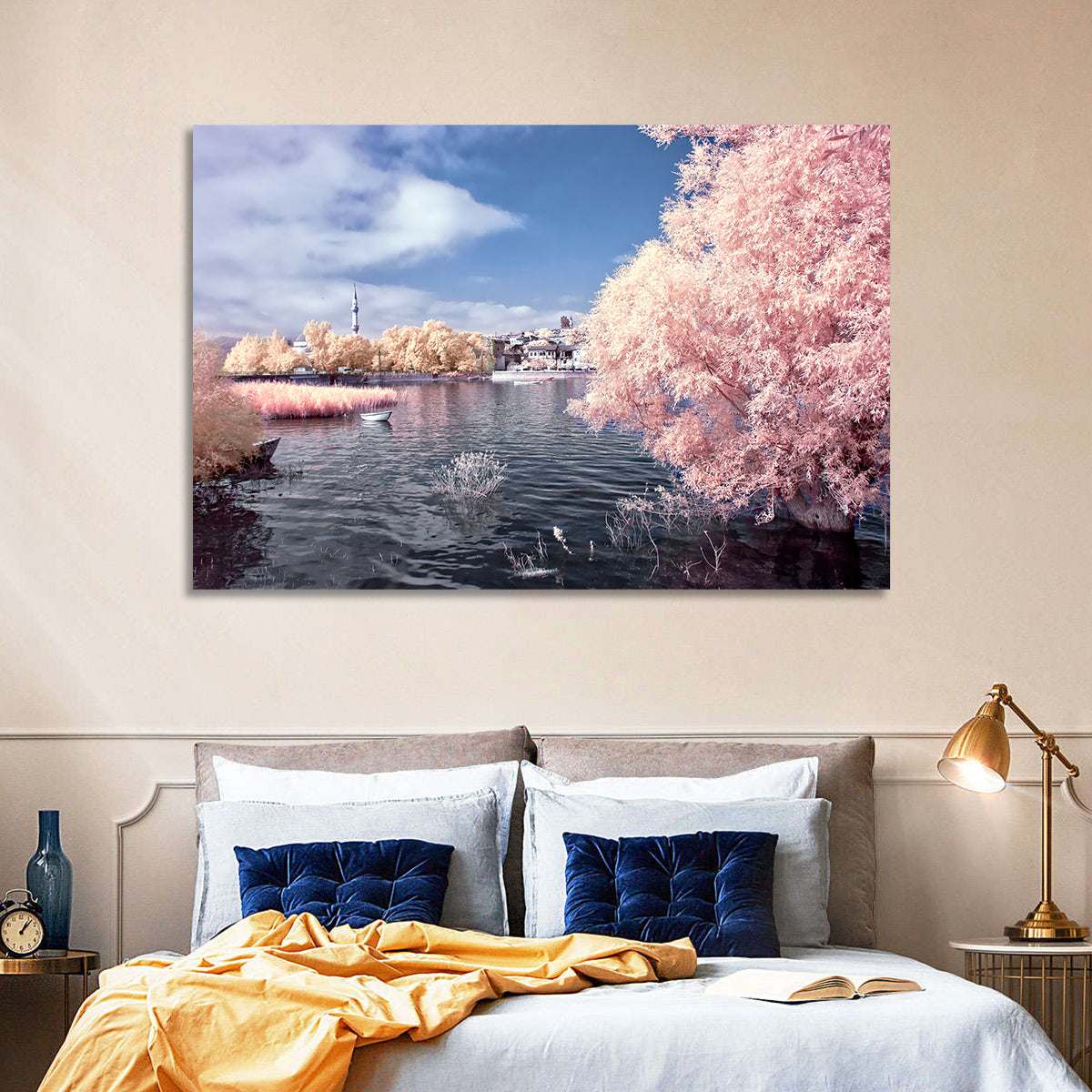 Golyazi Lake Infrared Landscape Wall Art