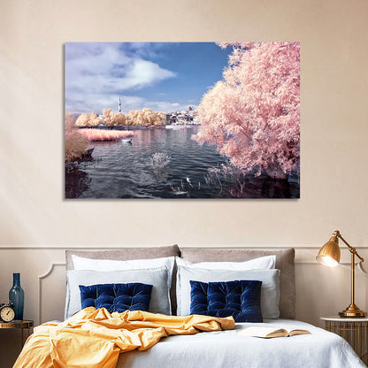 Golyazi Lake Infrared Landscape Wall Art