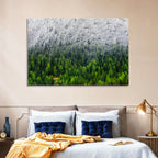 Snowy Dolomites Forest Wall Art