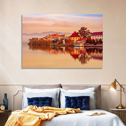 Svět Pond, Trebon Sunrise Wall Art