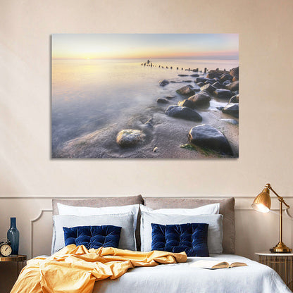 Michigan Shoreline Pilings Wall Art
