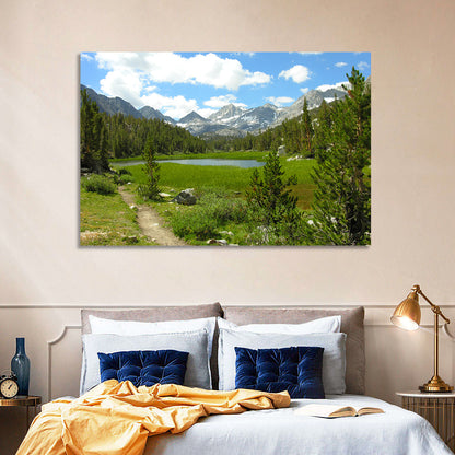 Sierra Nevada Trail to Snow Capped Peaks Wall Art