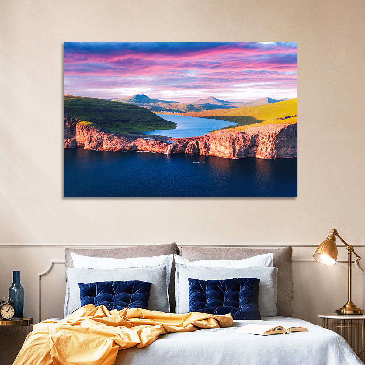 Sørvágsvatn Sunset Wall Art
