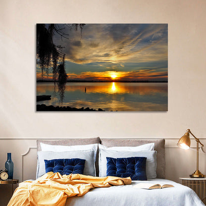 Lake Seminole Sunset Reflection Wall Art