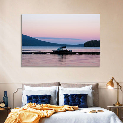 Odell Lake Dock at Twilight Wall Art