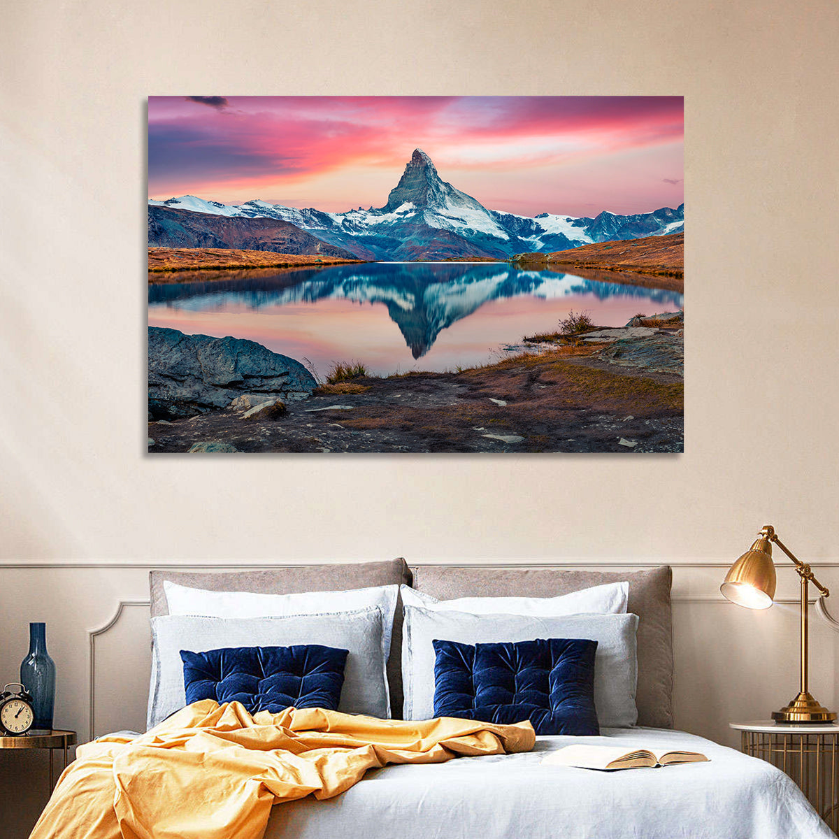 Matterhorn Reflection at Stellisee Wall Art