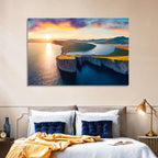 Sørvágsvatn Lake at Sunset Wall Art