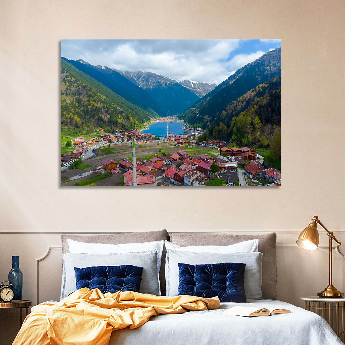 Uzungöl Village Lake View Wall Art