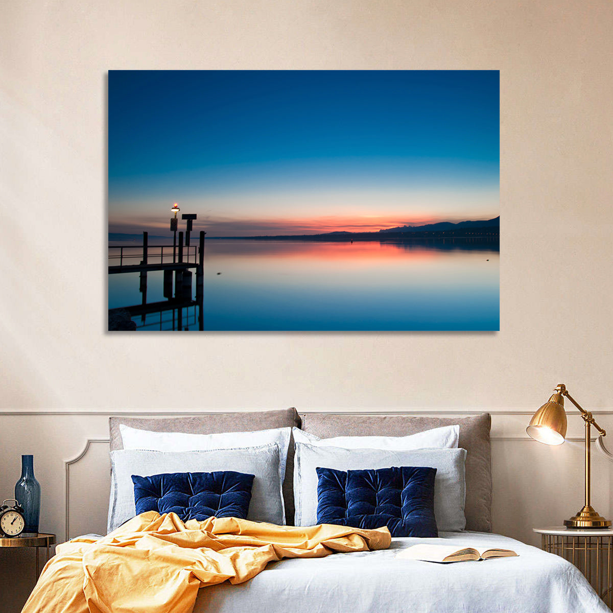 Lake Geneva Sunrise Pier Wall Art