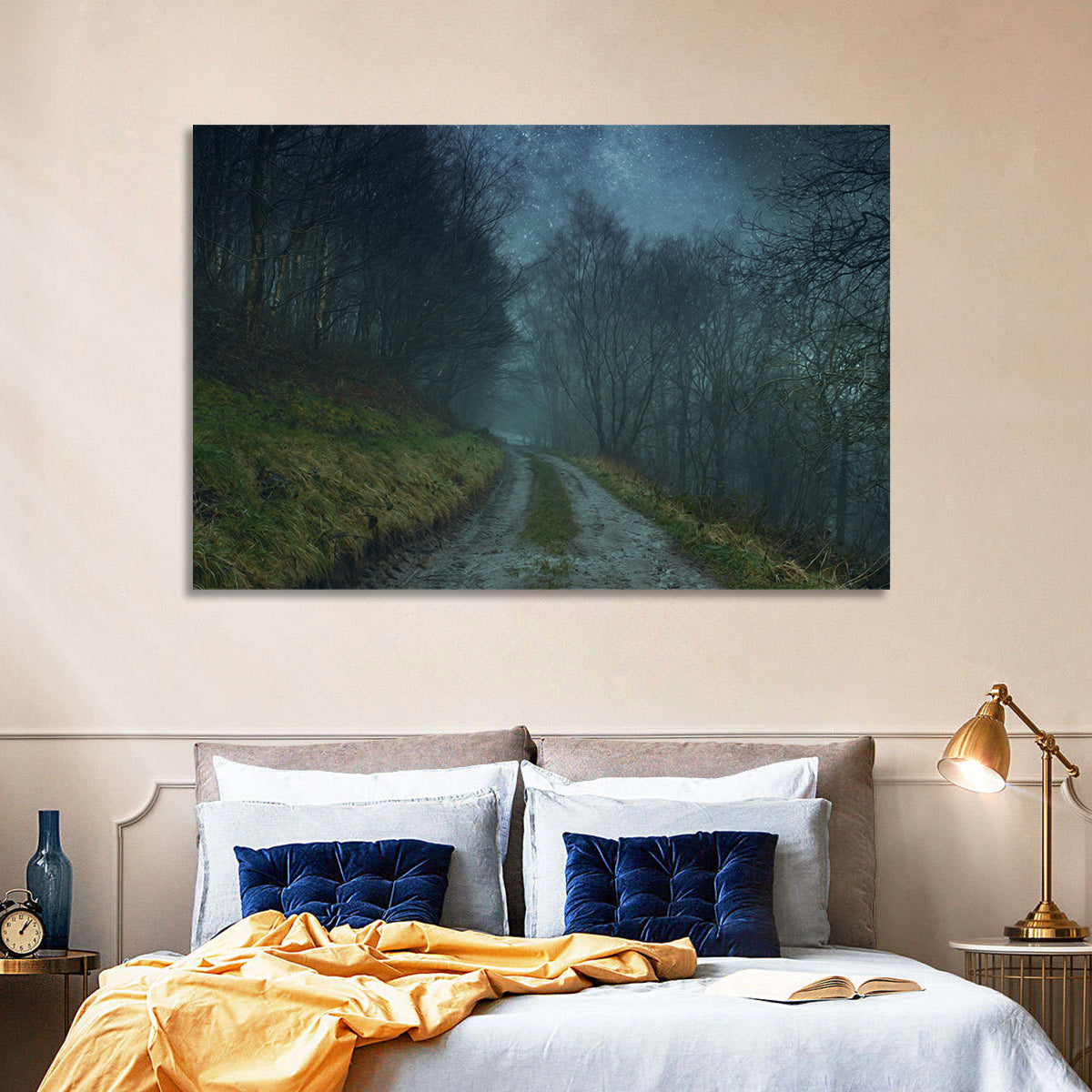 Misty Forest Pathway Wall Art