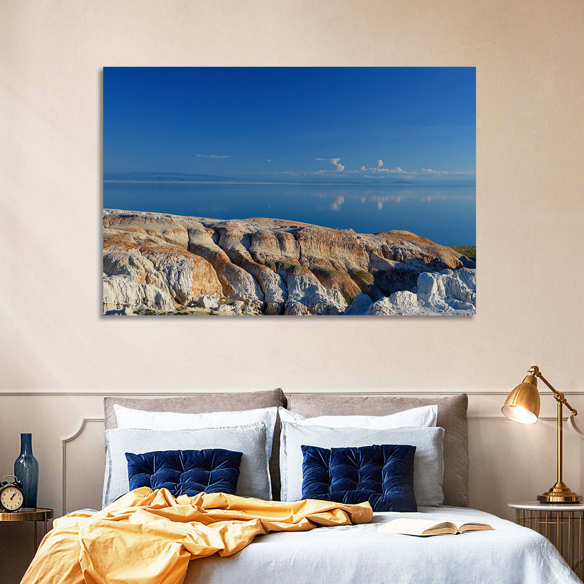 Shekelmes Tract Cliff Over Lake Wall Art